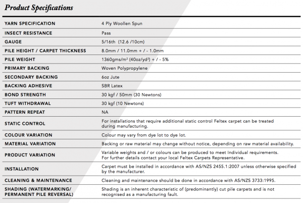 Specifications